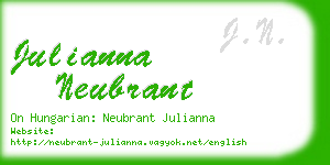 julianna neubrant business card